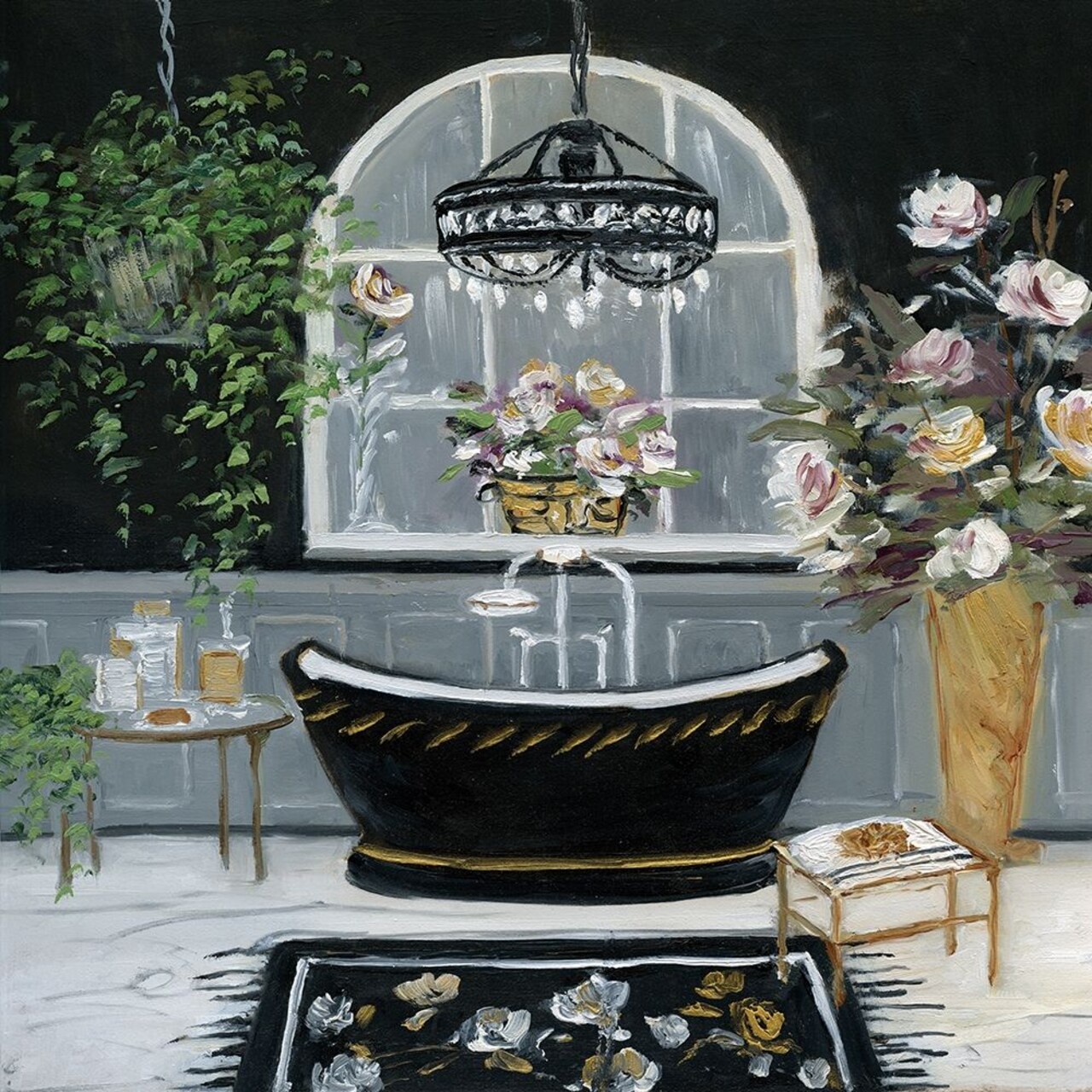 Femme Noir Bath II Poster Print by Sally Swatland - Item # VARPDX18484